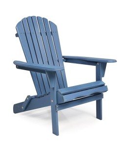 Outdoor Wooden Folding Adirondack Chair with Pre-Assembled BackRest, Patio Chair for Garden Lawn Backyard Deck Pool Beach Firepit
