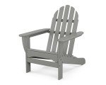POLYWOOD AD4030GY Classic Outdoor Adirondack Chair, Slate Grey