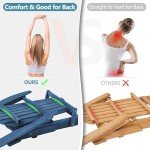 Outdoor Wooden Folding Adirondack Chair with Pre-Assembled BackRest, Patio Chair for Garden Lawn Backyard Deck Pool Beach Firepit