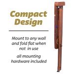 GoSports Hook 21 Wall Mount Ring Swing Game - Play Indoors or Outdoors with Foldable Arm