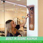 GoSports Hook 21 Wall Mount Ring Swing Game - Play Indoors or Outdoors with Foldable Arm