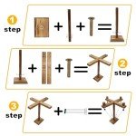 Gelabur Hook and Ring Game, Ring Toss Game for Adults, Ring Game on a String, Tabletop Games, Hook Game Ring Toss for Family, Bar, Party