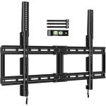 HOME VISION Fixed TV Wall Mount for Most 42"-100" Flat Curved TVs- 0.86'' Ultra Slim, Low Profile TV Mount Fits 8"-32" Studs, Heavy Duty Universal TV Bracket Mounts, Max VESA 800X600mm, Up to 200lbs