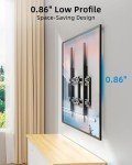 HOME VISION Fixed TV Wall Mount for Most 42"-100" Flat Curved TVs- 0.86'' Ultra Slim, Low Profile TV Mount Fits 8"-32" Studs, Heavy Duty Universal TV Bracket Mounts, Max VESA 800X600mm, Up to 200lbs