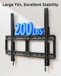 HOME VISION Fixed TV Wall Mount for Most 42"-100" Flat Curved TVs- 0.86'' Ultra Slim, Low Profile TV Mount Fits 8"-32" Studs, Heavy Duty Universal TV Bracket Mounts, Max VESA 800X600mm, Up to 200lbs