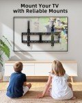 HOME VISION Fixed TV Wall Mount for Most 42"-100" Flat Curved TVs- 0.86'' Ultra Slim, Low Profile TV Mount Fits 8"-32" Studs, Heavy Duty Universal TV Bracket Mounts, Max VESA 800X600mm, Up to 200lbs