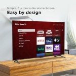 TCL 65" Class 4-Series 4K UHD HDR Smart Roku TV – 65S455