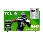 TCL 98-Inch QM7 QLED 4K Smart QD-Mini LED TV with Google TV (98QM751G, 2024 Model) Dolby Vision IQ, Dolby Atmos, HDR, Game Accelerator up to 240Hz, Voice Remote, Works with Alexa, Streaming Television