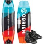 O'Brien System Wakeboard 135cm w/Clutch 4-8 bindings,Red