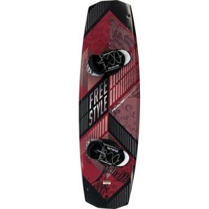RAVE Sports Freestyle Wakeboard and Bindings Package with Striker Boots, Red