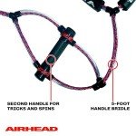 Airhead Trick Handle Wakeboard Rope, 4 Sections, 75-Feet, Red