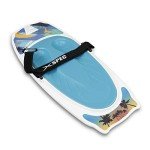 Xspec Kneeboard with Hook for Knee Surfing Boating Waterboarding with Padded Foam Surface, Black