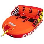 Airhead Super Mable Towable Tube | 1-3 Rider Towable Tube for Boating and Water Sports | Dual Tow Points | Full Nylon Cover | EVA Foam Pads | Patented Speed Valve | Boat Tubes and Towables