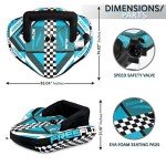 SereneLife Heavy-Duty Inflatable Towable Booster Tube - Two Person Water Tube Boating Float Tow Raft