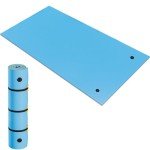 YITAHOME 12' X 6' Lily Pad Floating Mat Water Mat Inflatable Rafts Lily Pad Pools Beach, XPE Floating Island for Adults