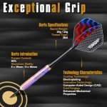 Professional Steel Tip Darts Set - 12 Pieces