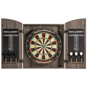 Accudart Armada Dartboard Cabinet Set with Wall Mount