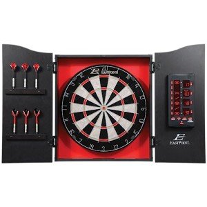 Dartboard with Cabinet and Electronic Scoreboard
