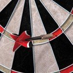 Dartboard with Cabinet and Electronic Scoreboard