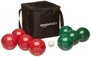 Bocce Ball Set - 100mm, Green, Red, White