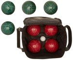 Bocce Ball Set - 100mm, Green, Red, White
