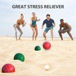 JOLORLY Regulation Bocce Ball Game Set 107mm