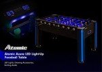 Blue Illuminating Foosball Table for Game Rooms
