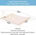 Double Quilted Fabric Hammock for Two
