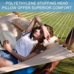 Double Quilted Fabric Hammock for Two