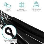 Double Hammock with Stand for Indoor Outdoor Fun