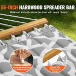 VEVOR Double Hammock with Stand and Pillow