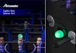 Blue Illuminating Foosball Table for Game Rooms