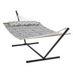 VEVOR Double Hammock with Stand and Pillow