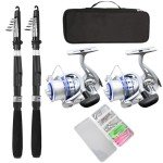 Fishing Pole Combo Set with Reels and Lures
