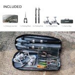 Fishing Rod & Reel Combo with Lures & Bag