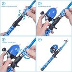 Kids Fishing Pole Set with Rod, Reel & Net