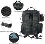 Fishing Backpack with Rod Holders and Cooler