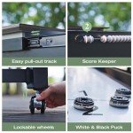 9-Piece Patio Dining Set with Shuffleboard Table