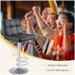 Sleek Black Bar Stools Set of 4, 24