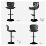 Adjustable Swivel Bar Stools Set of 2