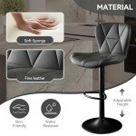 Adjustable Swivel Bar Stools Set of 2