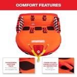 Airhead Super Mable Towable Tube | 1-3 Rider Towable Tube for Boating and Water Sports | Dual Tow Points | Full Nylon Cover | EVA Foam Pads | Patented Speed Valve | Boat Tubes and Towables