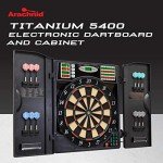 Titanium 5400 Electronic Dartboard & Cabinet Set
