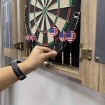 DMI Sports Dublin Dartboard Cabinet Set