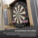DMI Sports Dublin Dartboard Cabinet Set