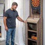 LED Light-Up Rustic Stand-Up Arcade Cabinet