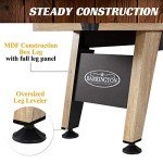 Barrington Billiards 9ft Wentworth Shuffleboard Table with Scratch-Resistant Black Playfield and 8-Puck Set Perfect for Game Rooms