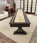 Playcraft Brazos River 14' Weathered Black Pro-Style Shuffleboard Table