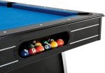 Fat Cat by GLD PRODUCTS Tucson 7’ Pool Table with Automatic Ball Return, Electric Blue Playing Surface & Included Billiard Accessories to Play Out of The Boxington 9 ft. Allendale Collection Shuffleboard Table