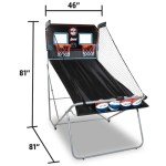 Pop-A-Shot Official Dual Shot Sport Arcade Basketball Game (Black and Blue)
